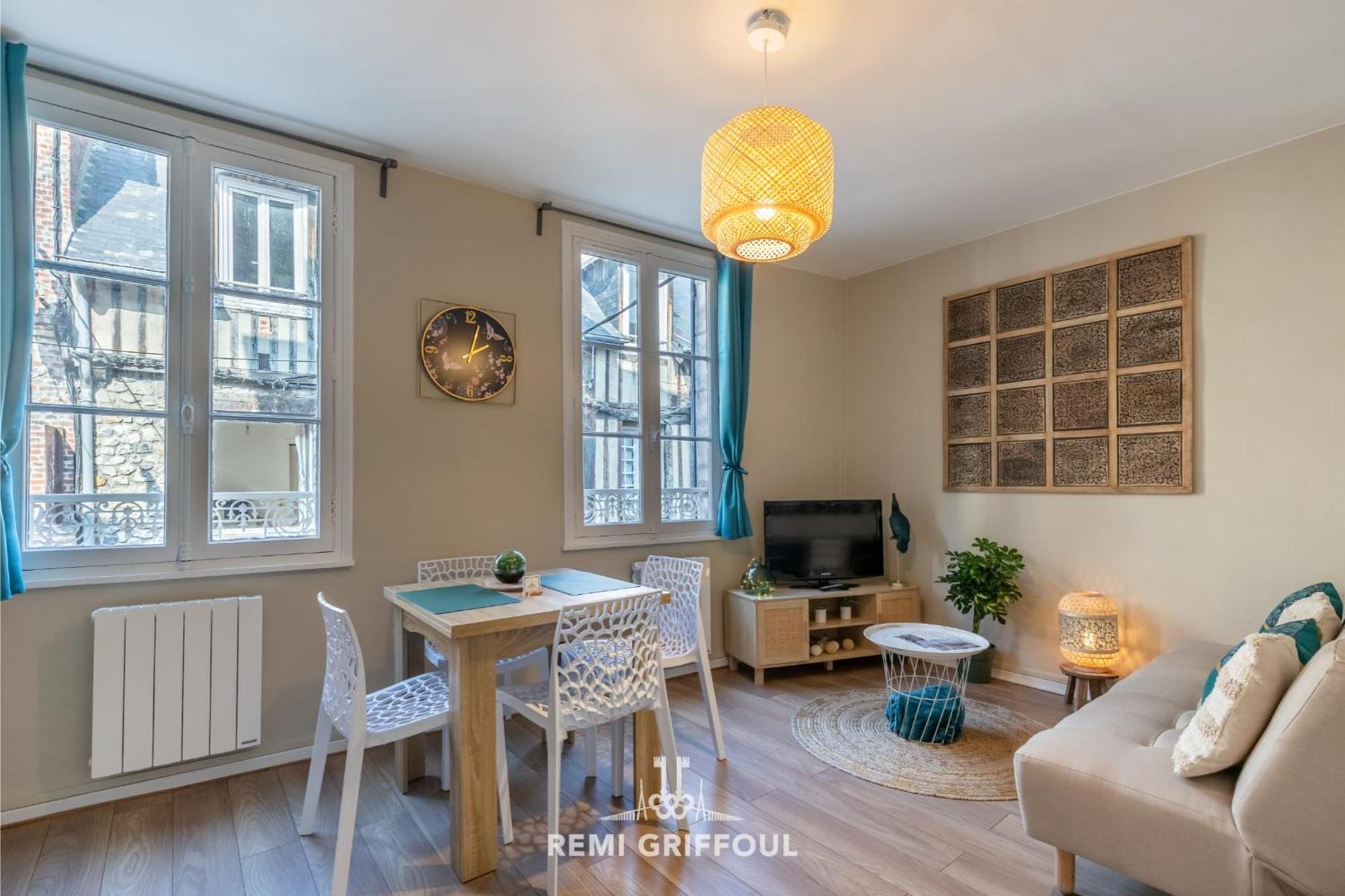 Emeraude Cozy Nest 3 Heart Of Historic District 2 Guests Honfleur Exterior photo