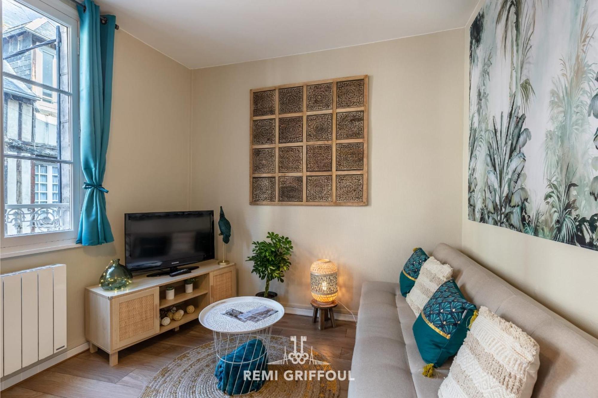 Emeraude Cozy Nest 3 Heart Of Historic District 2 Guests Honfleur Exterior photo